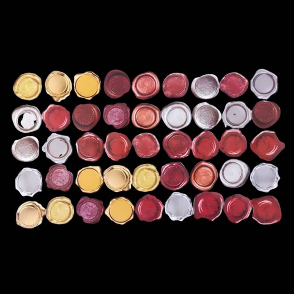 Faux Wax Seals, Mix Of Colors, 45 Deco Stickers - Picture 4 of 7